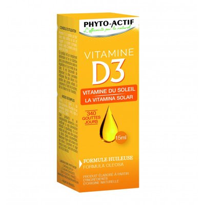 Phyto-actif VITAMINE D3 GOUTTES (15ml)